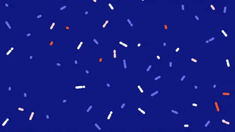 Abstract blue geometric background with coloful shapes Stock Footage 168523163