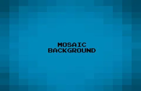 Abstract Blue geometric Background, Creative Design Templates. Pixel art Grid Stock Illustration