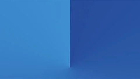Abstract Blue Geometric Background with Gradient Shades. 库存插图