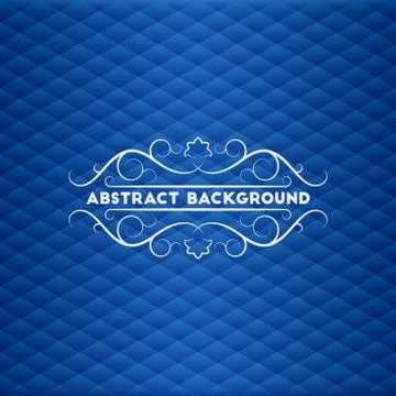 Abstract blue geometric background Stock Illustration