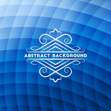 Abstract blue geometric background Stock Illustration
