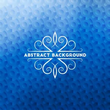 Abstract blue geometric background Stock Illustration