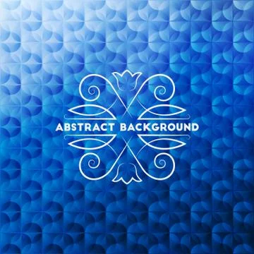 Abstract blue geometric background Stock Illustration
