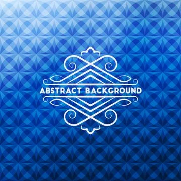 Abstract blue geometric background Stock Illustration