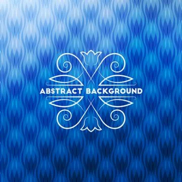 Abstract blue geometric background Stock Illustration