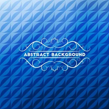 Abstract blue geometric background Illustrazione stock