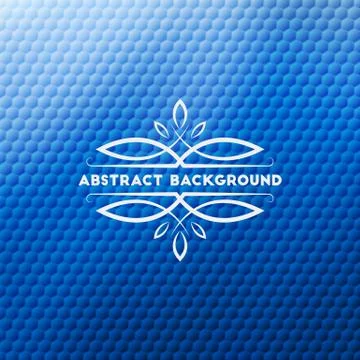 Abstract blue geometric background Stock Illustration