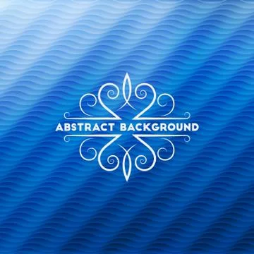 Abstract blue geometric background Stock Illustration