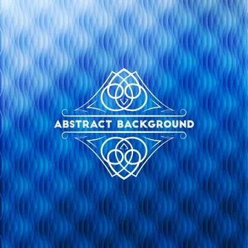 Abstract blue geometric background Stock Illustration