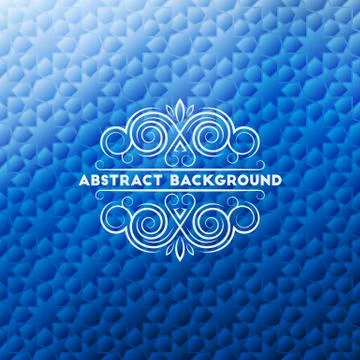 Abstract blue geometric background Stock Illustration