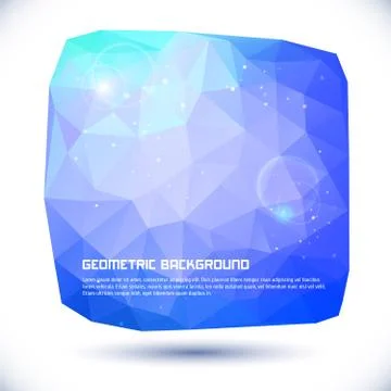 Abstract blue geometric background Stock Illustration