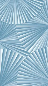 Abstract blue geometric background with layered radial fans, folded paper s.. Stock Illustration