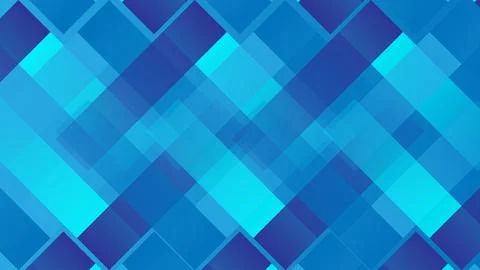 Abstract Blue Geometric Background With Overlapping Squares and Gradient Stock Illustration