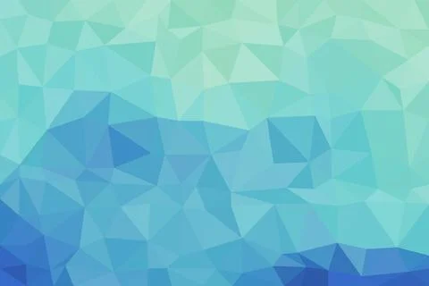 Abstract blue geometric background with polygon shapes Stock Illustration