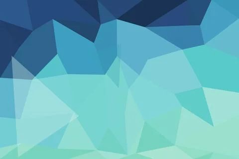 Abstract blue geometric background with polygon shapes Stock Illustration