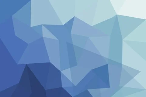 Abstract blue geometric background with polygon shapes Stock-Illustration