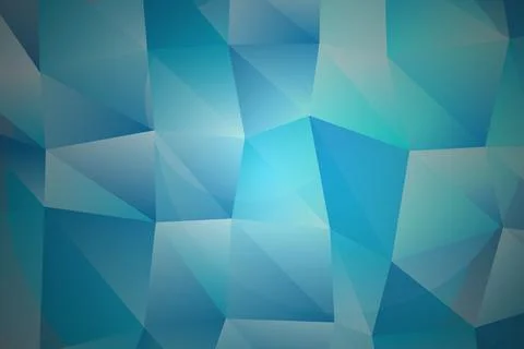 Abstract blue geometric background with polygon shapes Stock Illustration