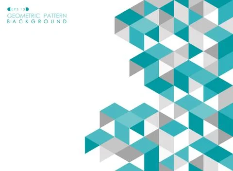 Abstract blue geometric background with polygonal triangles. Stock-Illustration