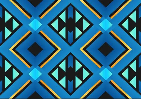 Abstract blue geometric background style modern Stock Illustration