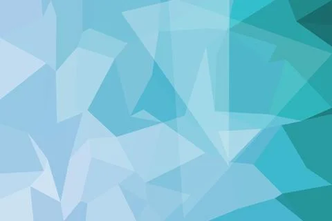 Abstract blue geometric background with triangles and polygons Stock Photos