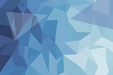 Abstract blue geometric background with triangles and polygons Stock Photos