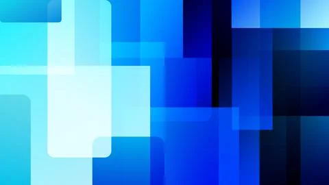 Abstract blue geometric background vector layered semi transparent rectangl.. Stock Illustration