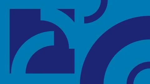 Abstract Blue Geometric Design With Bold Stock Illustration