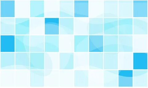 Abstract blue geometric grid with subtle waves Stock Illustration