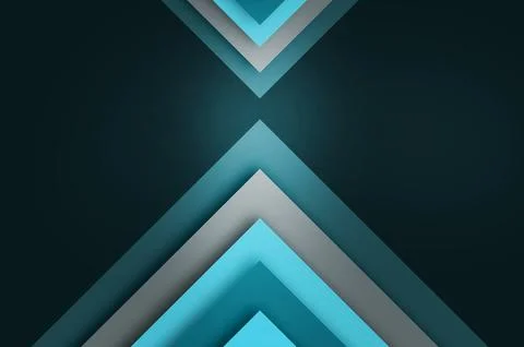 Abstract Blue Geometric Layers Background With Chevron Arrows and Modern Mi.. Stock Illustration
