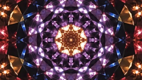 Abstract Blue Geometric Light Pattern Stock Footage 324809791