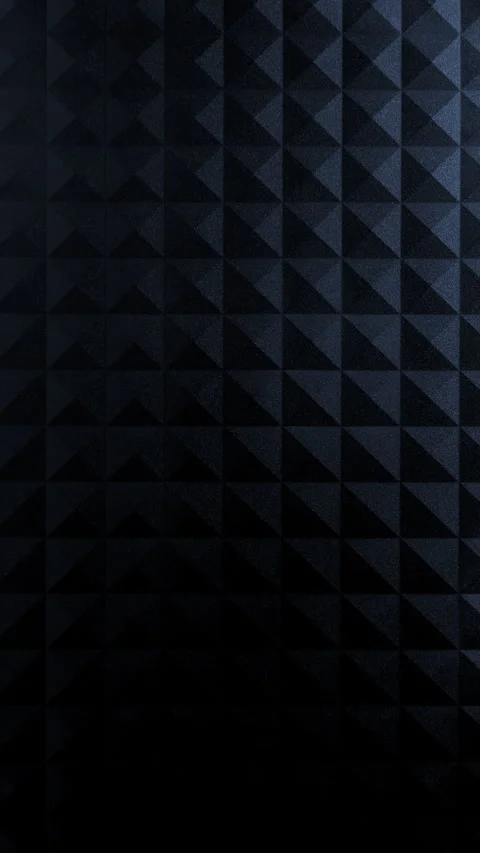 Abstract blue geometric light pattern shifting across dark architectural surface Stock Footage 344969454