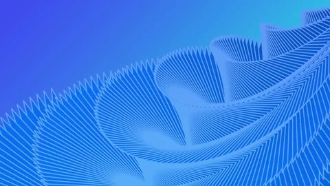 Abstract blue geometric line wave twisting seamlessly gradient. Stock Footage 340465211