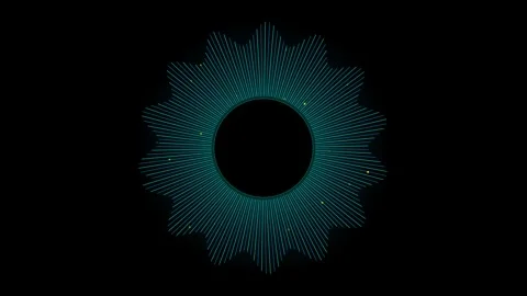 Abstract Blue Geometric Mandala Animation Stock Footage 344247577