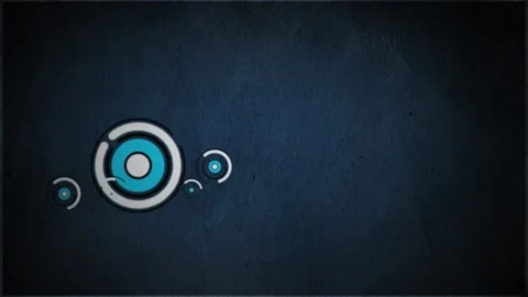 Abstract Blue Geometric Motion Graphics Background, Animated Circles and Grunge 스톡 동영상 339275592