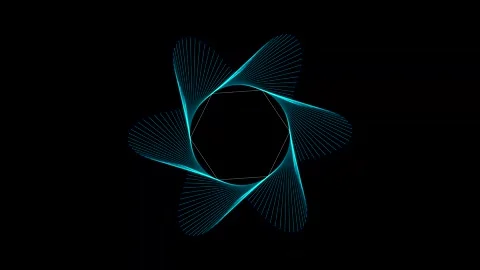 Abstract blue geometric motion graphics loop background 스톡 동영상 346470475