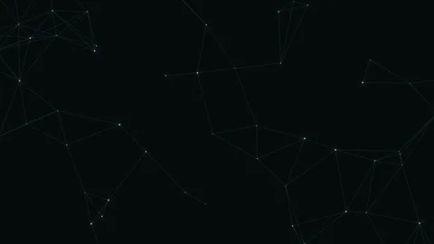 Abstract Blue Geometric Network Animation Stock Footage 341954819