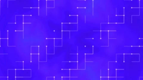 Abstract blue geometric network lines flowing pattern background Stock Footage 337707465