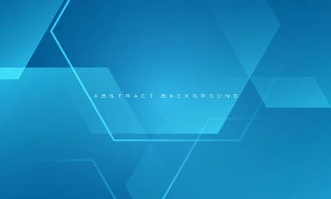 Abstract blue geometric overlap design modern futuristic technology background Illustrazione stock