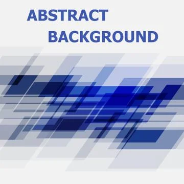 Abstract blue geometric overlapping design background Stock-Illustration