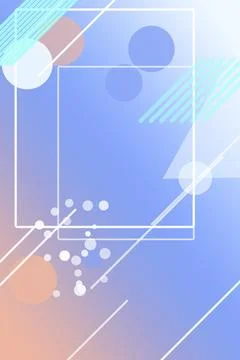 Abstract blue geometric overlay with soft circles and lines, modern minimal.. 库存插图