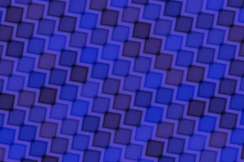 Abstract blue geometric pattern with 3d cubes and shadows Stock Illustration