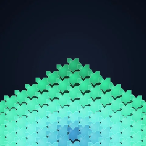 Abstract Blue Geometric Pattern Background for Modern Design Stock Footage 344777678