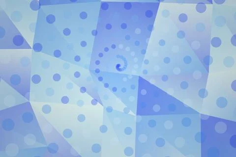 Abstract blue geometric pattern with dots and shapes Stock Photos