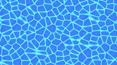 Abstract blue geometric pattern with glowing lines representing water or ice Stock Footage 329358610