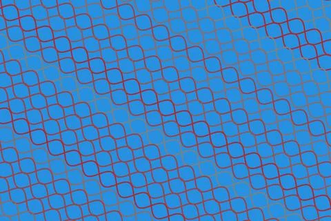 Abstract blue geometric pattern with hexagons and lines 库存插图