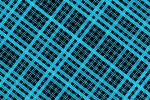 Abstract blue geometric pattern with lines and circles Stock Illustration