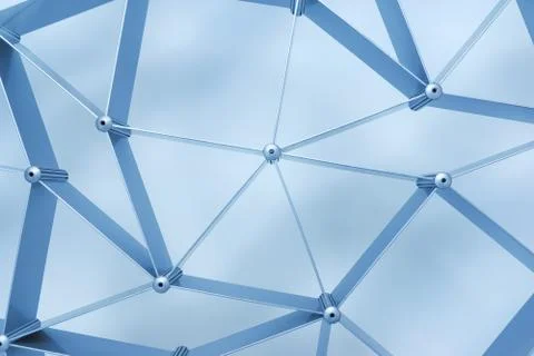 Abstract blue geometric pattern Foto stock