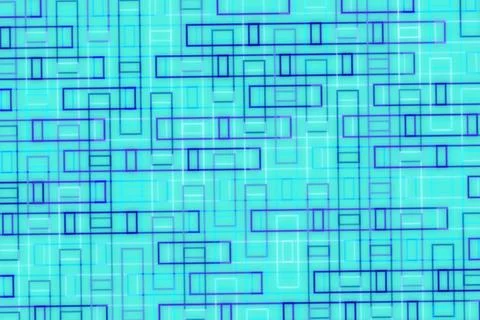 Abstract blue geometric pattern with rectangles and lines 스톡 일러스트