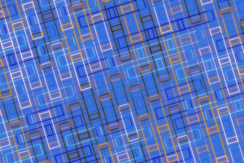 Abstract blue geometric pattern with rectangles and lines 스톡 일러스트
