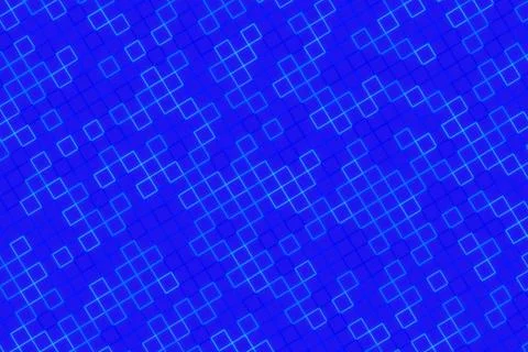 Abstract blue geometric pattern with squares and lines Stock Photos